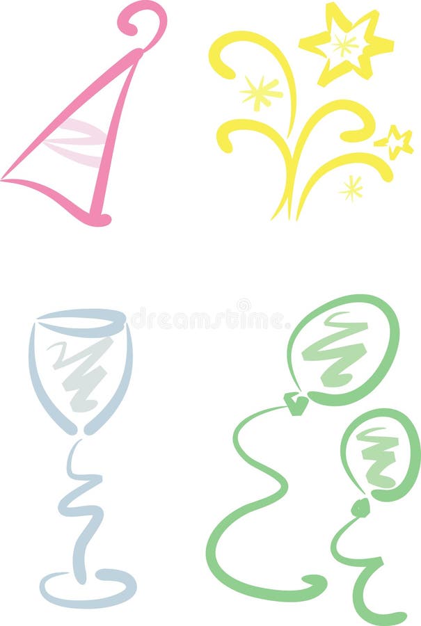 Clip-art Set: New Year / Party