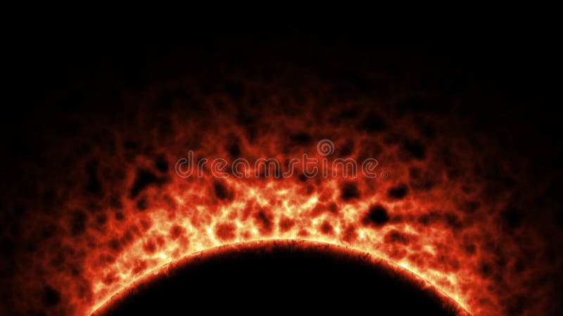 Clip de planeta caliente en llamas 4K. Concepto de calentamiento global libre illustration