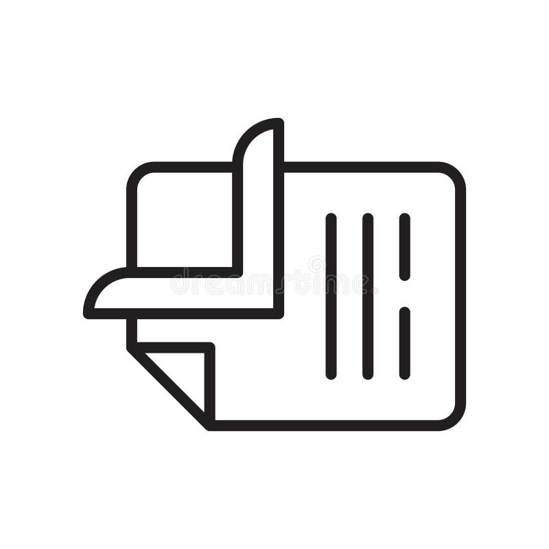 Clip icon vector sign and symbol isolated on white background, C royalty free illustration