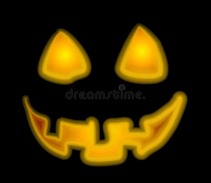 Clipart (images graphiques) de visage de Jack-O-Lanterne illustration de vecteur