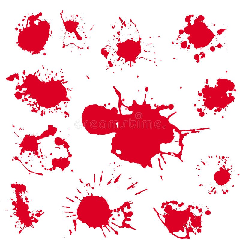 Clipart réaliste de vecteur de tache de sang Peinture de rouge d'éclaboussure illustration de vecteur Clipart réaliste de vecteur de tache de sang Peinture de rouge d'éclaboussure illustration de vecteur