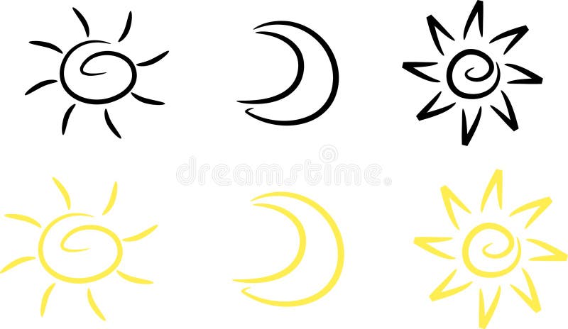 Sun Moon Stock Illustrations 91 198 Sun Moon Stock Illustrations Vectors Clipart Dreamstime