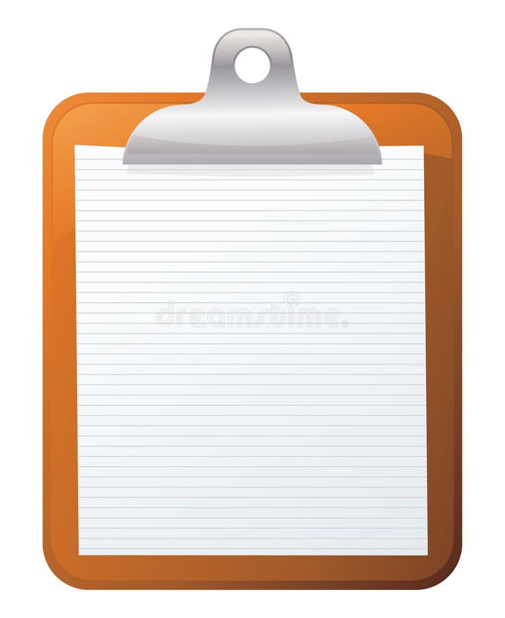 Clipboard stock vector. Illustration of reminder, clip - 15096006