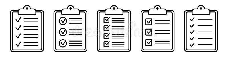 Clipboard with checklist vector icon. Document icon, illustration isolated. Task completed. Signed icon of an approved document. vector illustration