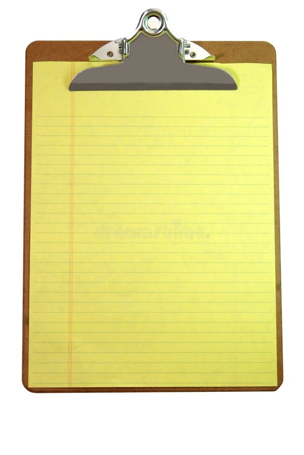 Clipboard and Paper stock image. Image of blank, clipping 5065563