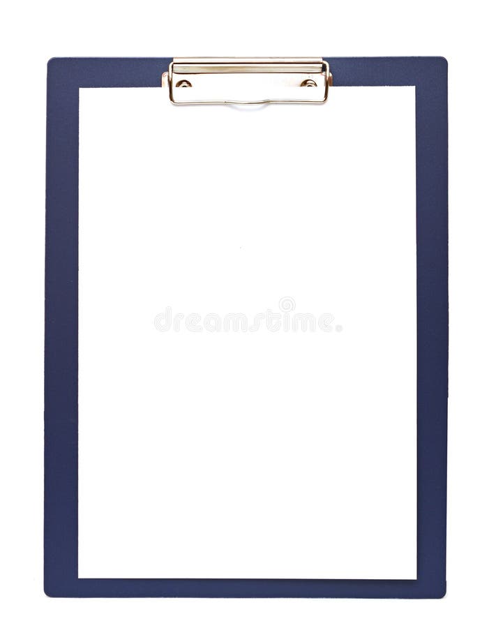 Clipboard and papers