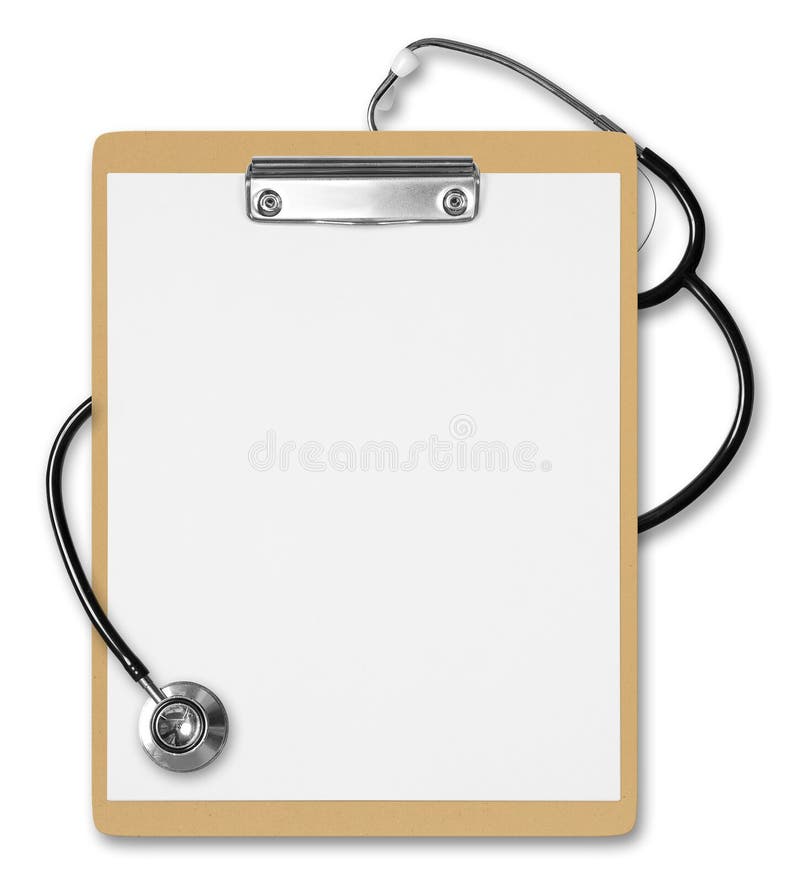 Clipboard Stethoscope stock photo