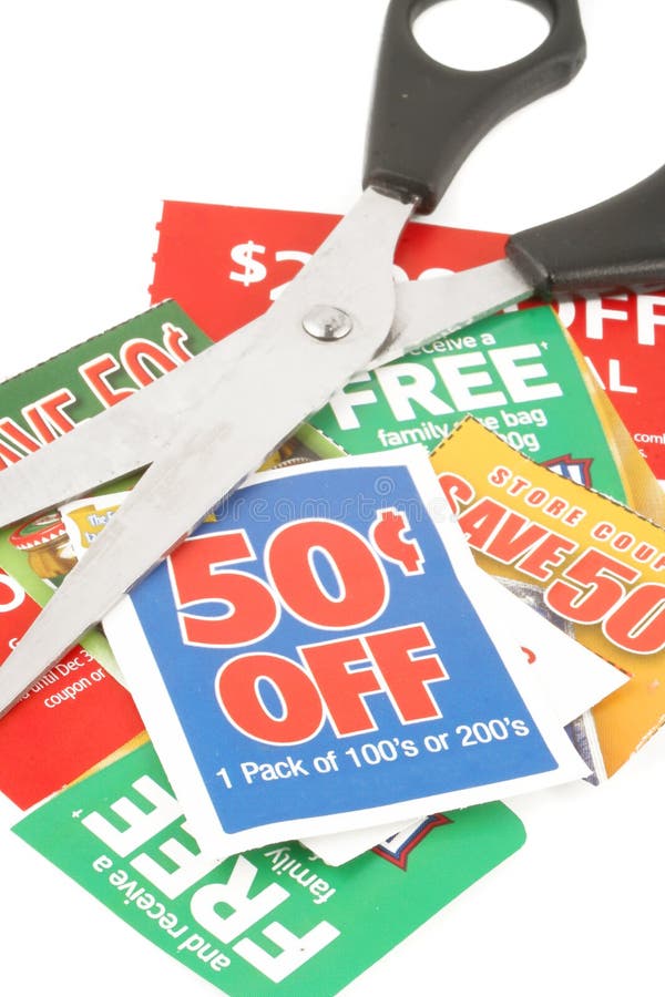 Clipping coupons stock image. Image of shopping, shop 1584745