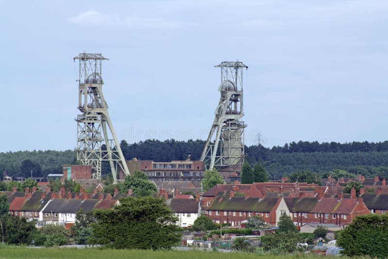 Old Clipstone Coal Mine in Nottinghamshire England Stock Photo Stock