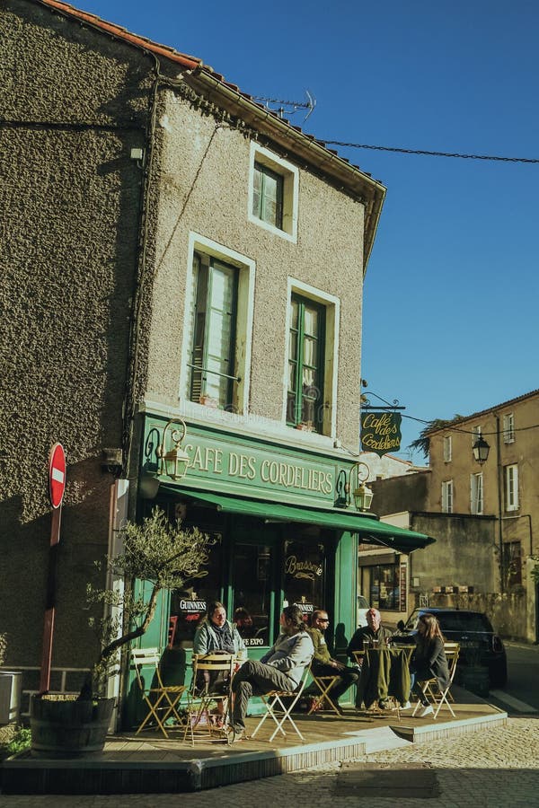 Vintage Cafe On The Corner Of The Old City Editorial Photography ...