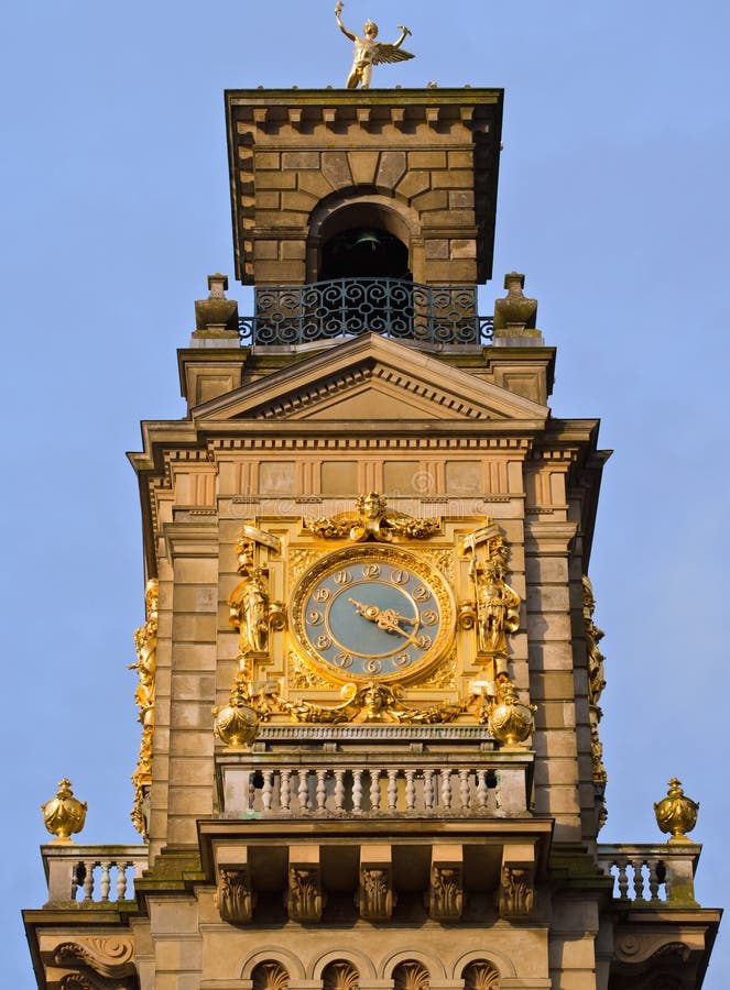 Cliveden House Clock Tower, England Stock Photo Image of carved
