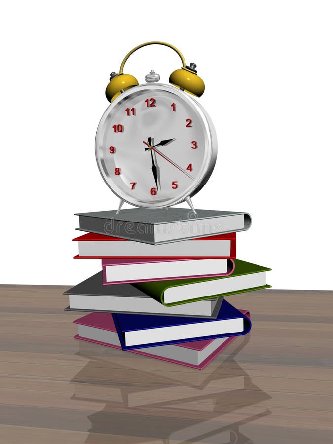 Study clock stock vector. Illustration of school, graphics 34943030