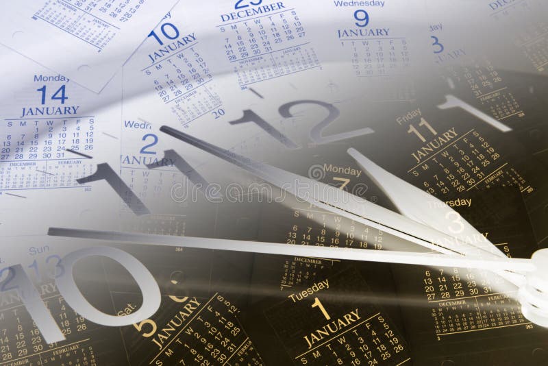 Calendar pages flying away stock illustration. Illustration of