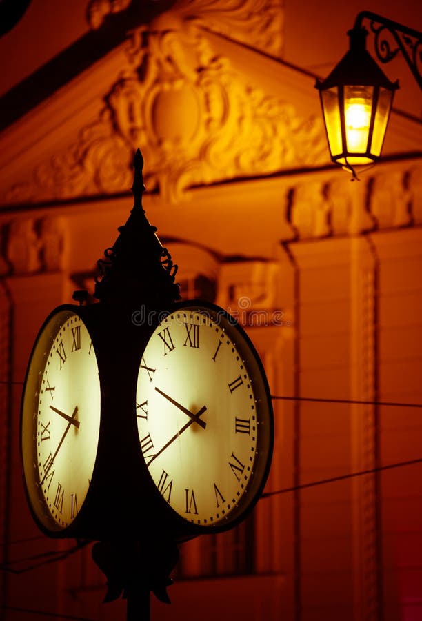 Clock at the city Bratislava