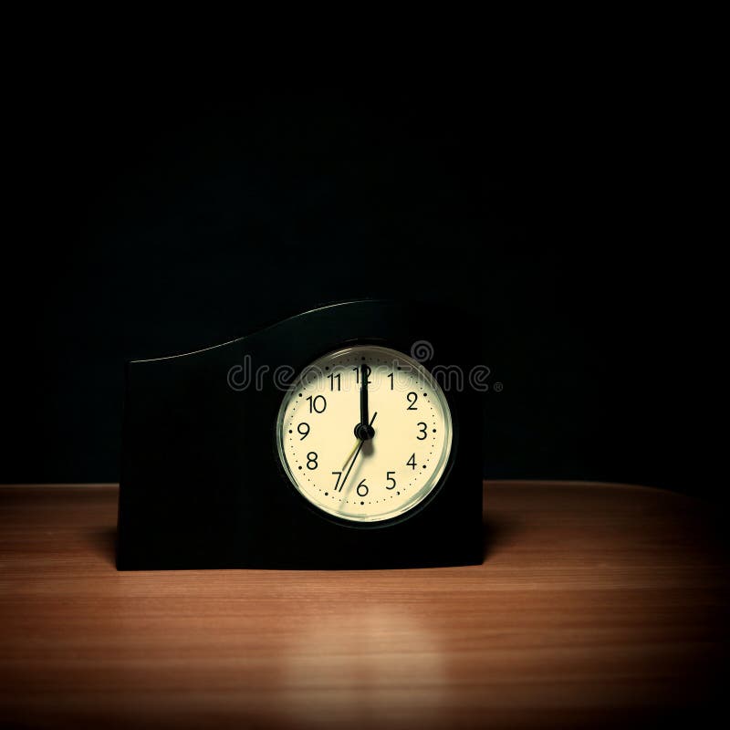 Almost Midnight stock photo. Image of minute, black, clockface 37897546