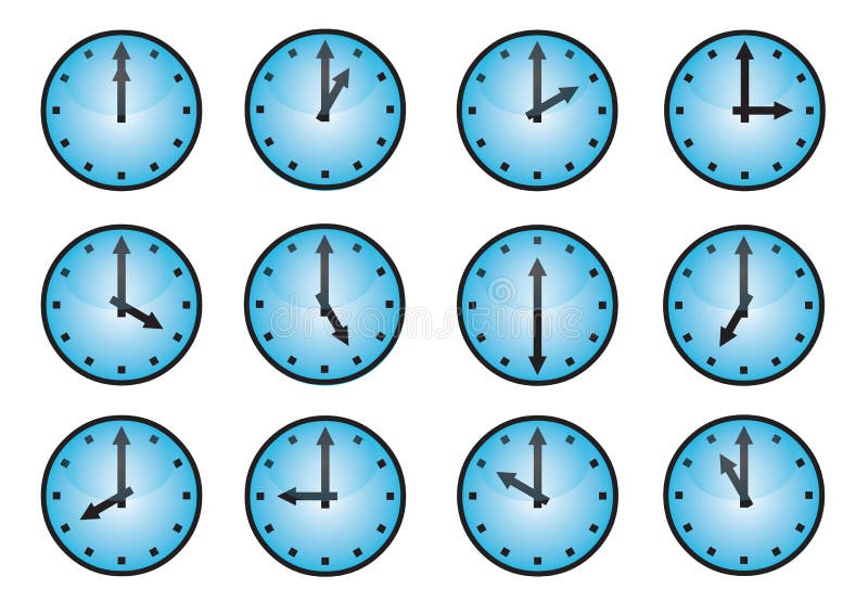 Clock different icons