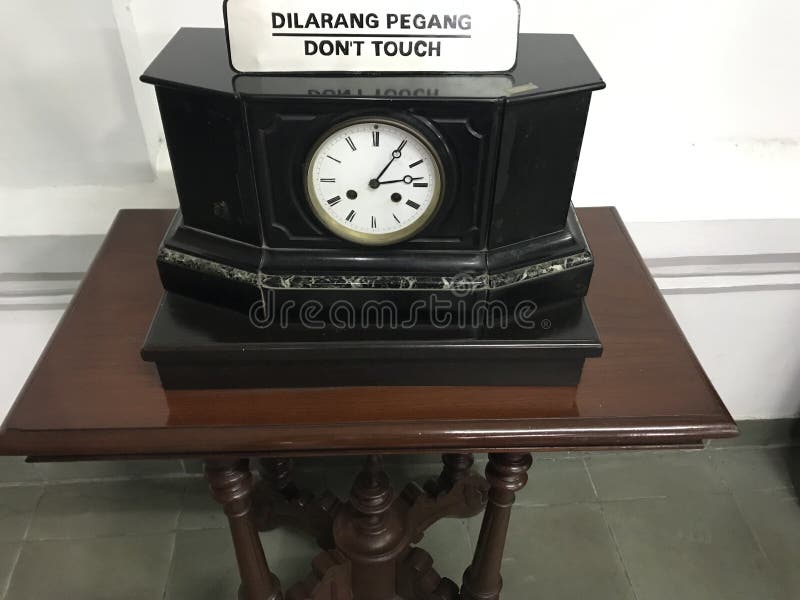 Clock in the Era of the Kingdom in Yogyakarta Stock Image Image of