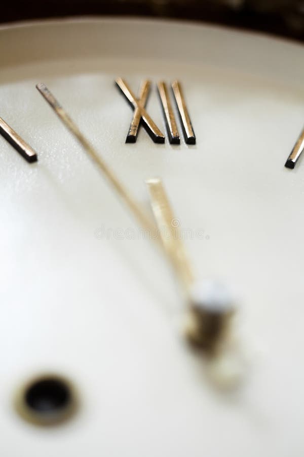 Clock face of the old wall clock royalty free stock photography Clock face of the old wall clock royalty free stock photography