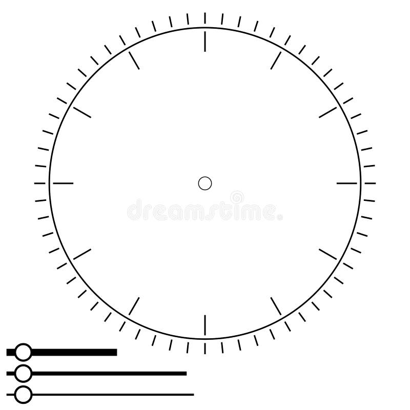 Clock face round. Design for men. Blank display dial of mechanic stock illustration Clock face round. Design for men. Blank display dial of mechanic stock illustration