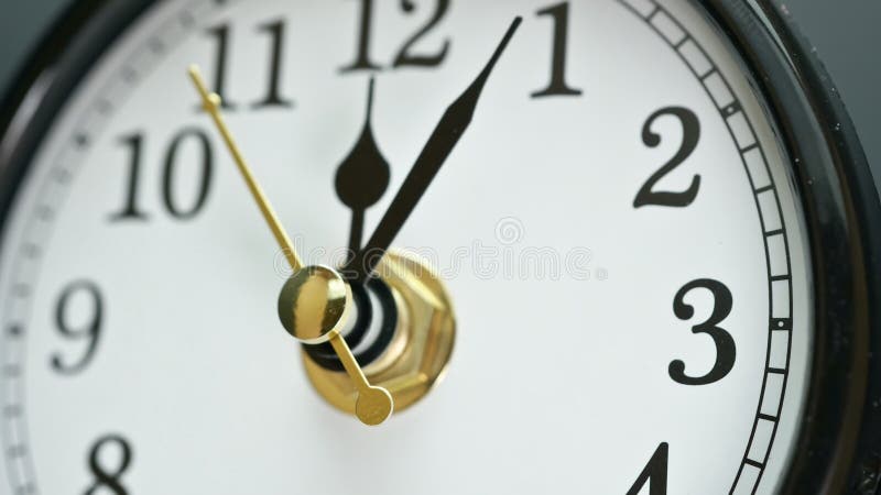 Clock Face View Time Running Out Concept. Close Up Table Business Timer Stock Photo - Image of punctual, abstract: 202651612