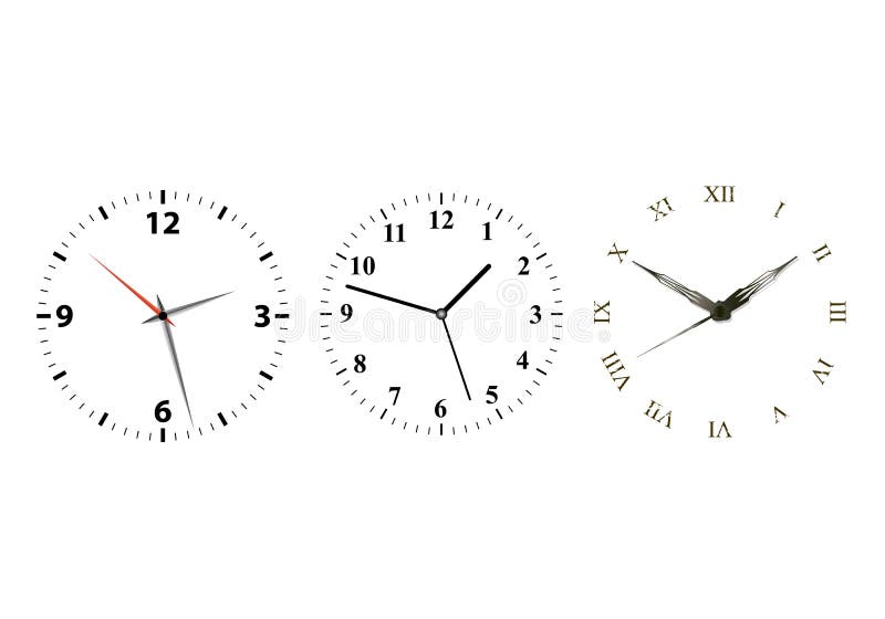 Plain Clock Face Vector Stock Illustrations – 102 Plain Clock Face ...
