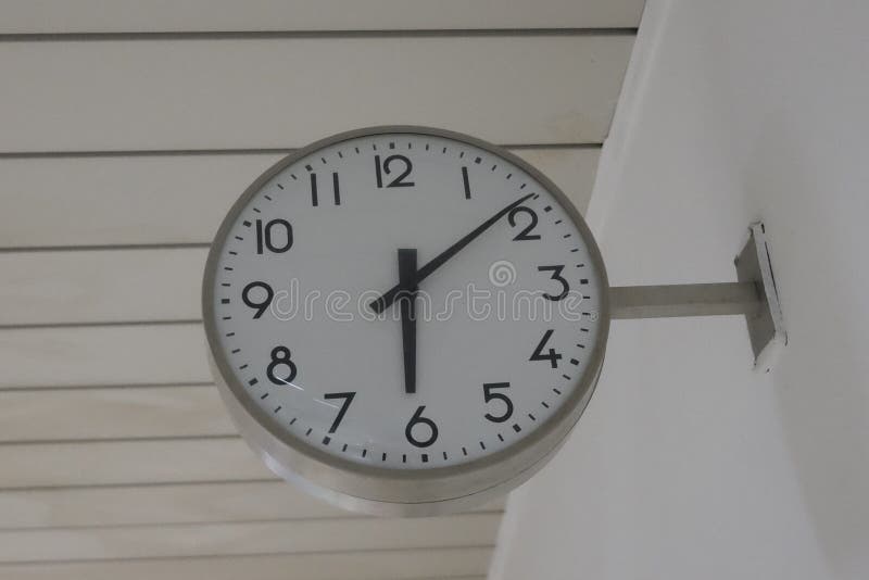 Hospital Corridor, With Clock Stock Image Image of wall, clinic 68854573
