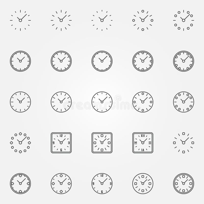 Clock icons set stock vector. Illustration of stopwatch 70643903