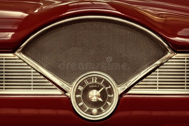 Simple Antique car dash emblem 1950s