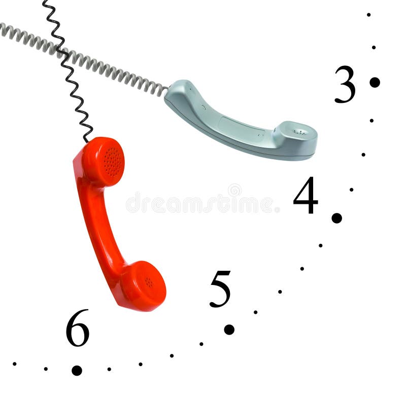 Clock made of phones stock image. Image of receiver, problems 19790211