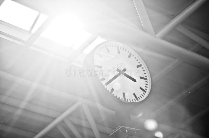 Clock in the Office Building Stock Image Image of black, countdown