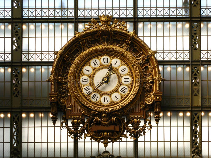 Clock in the Orsay Museum 01, Paris, France