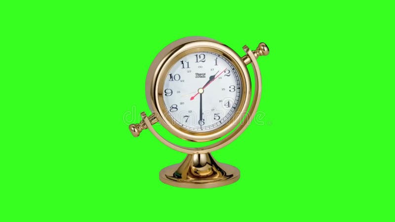 Clock Premium Quality green screen 4k bacgrounds royalty free illustration