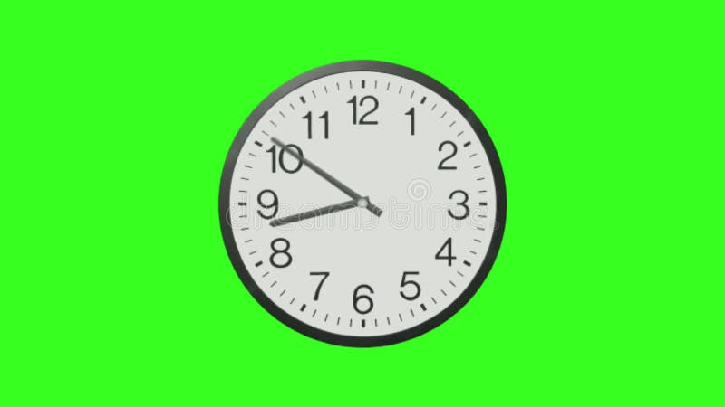 Clock Premium Quality green screen 4k bacgrounds royalty free illustration
