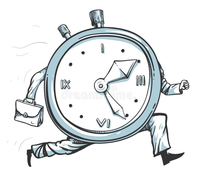 Clock running out of time stock vector. Illustration of career 31770782