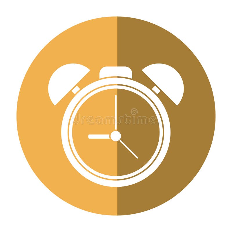 Clock Time Watch Alarm Shadow Stock Vector Illustration of icon, hour