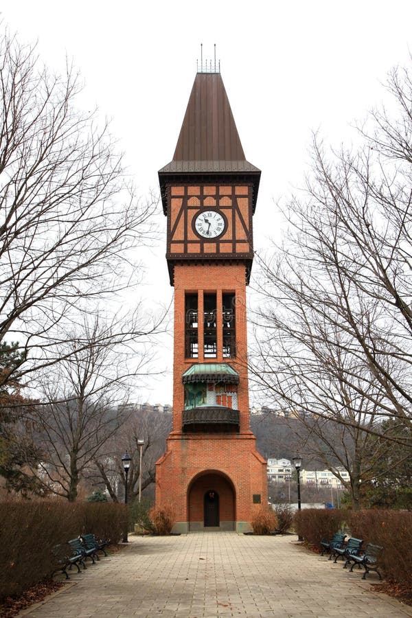 Covington Clock Tower stock image. Image of tall, tower 34310047