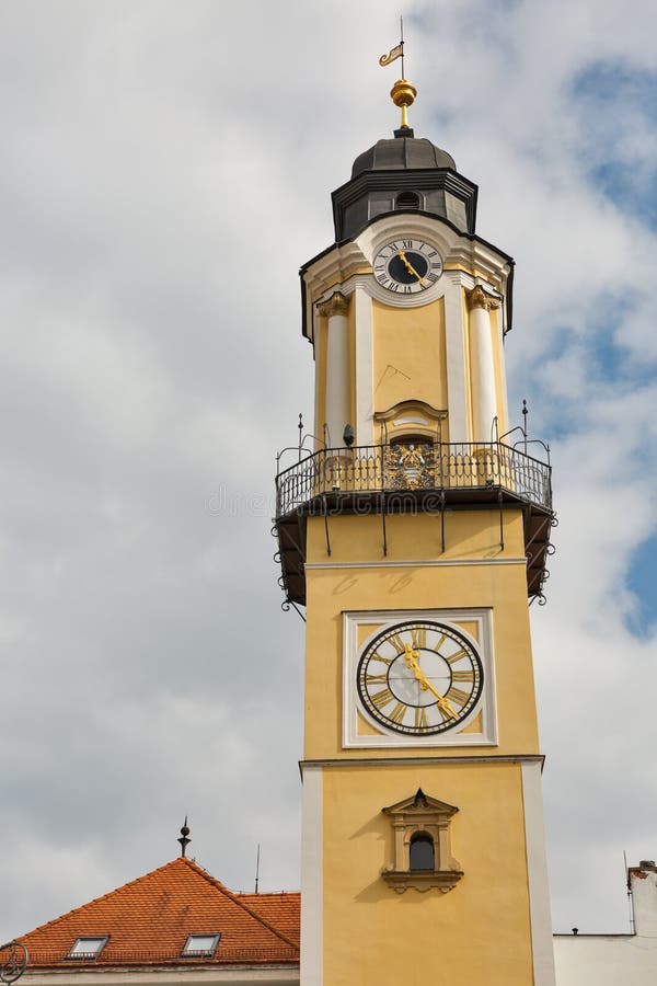 Hodinová věž v Banské Bystrici, Slovensko.