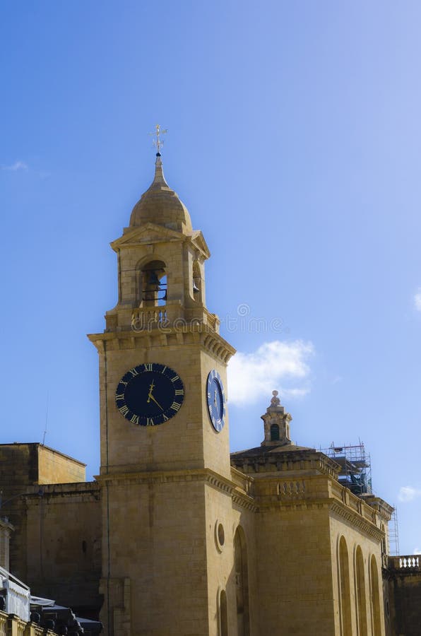 Clock Tower, Birgu Malta stock photo. Image of maltese 37689408
