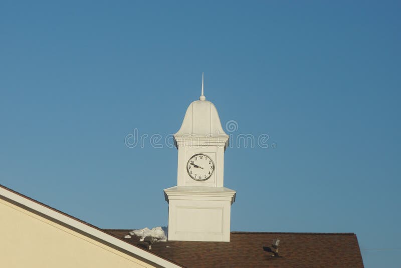 Clock tower on building stock photo. Image of building 111444976