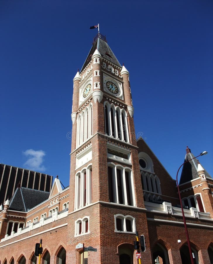 Clock Tower, Perth, Australia Stock Image Image of clock, outside