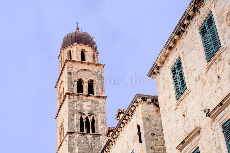 Clock Tower in Dubrovnik old town, Croatia