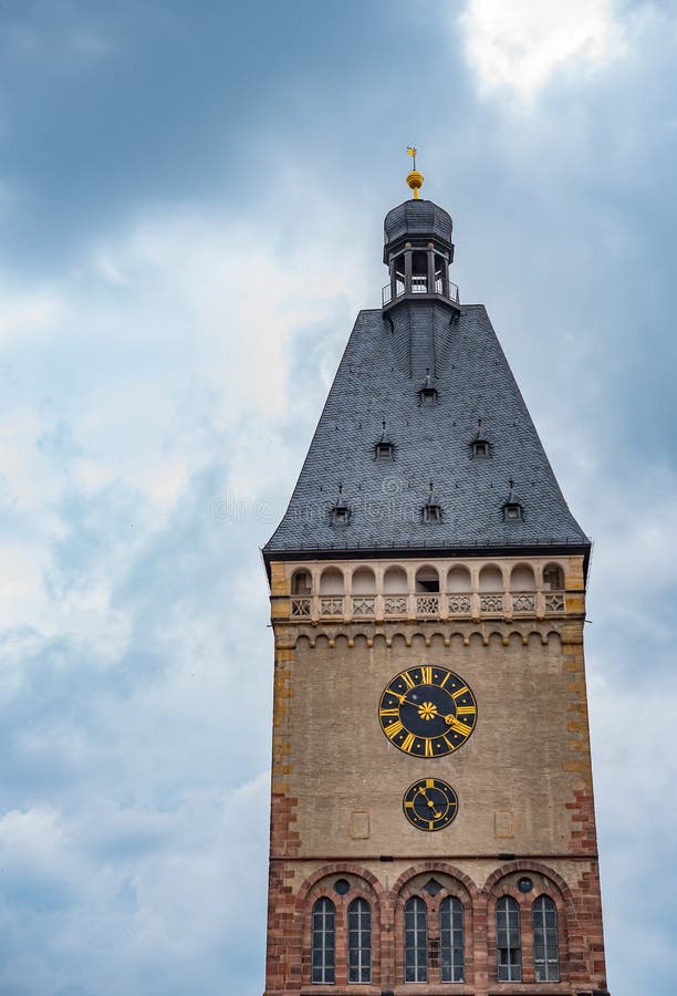 Clock tower in Germany stock photo. Image of historical 73395852