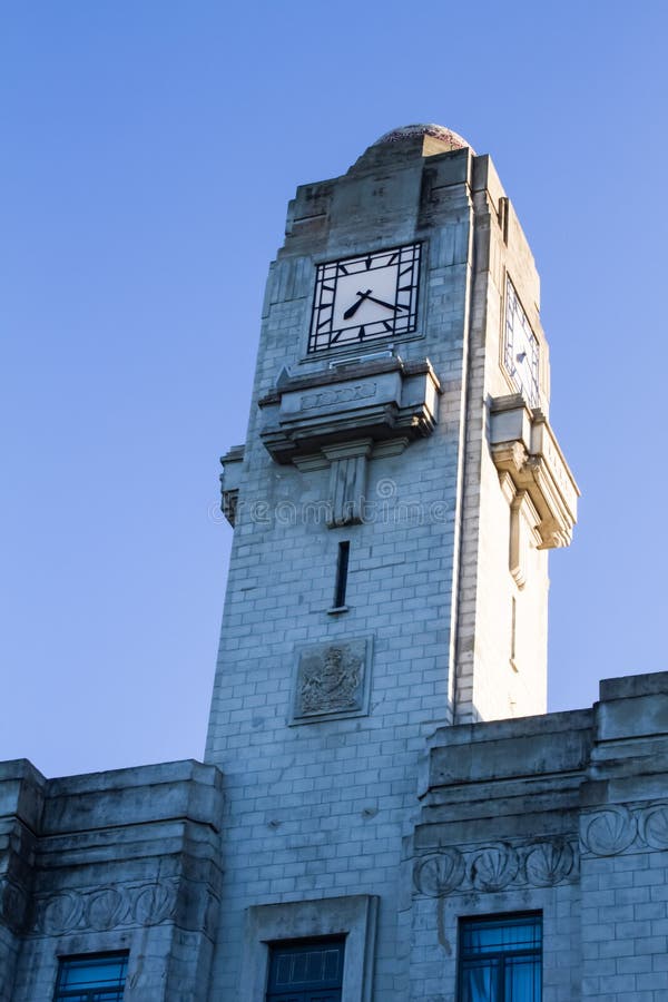 Clock tower of government building