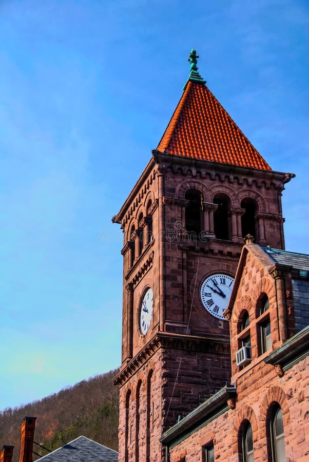 Clock Tower Jim Thorpe, PA Stock Photo Image of scenic, history
