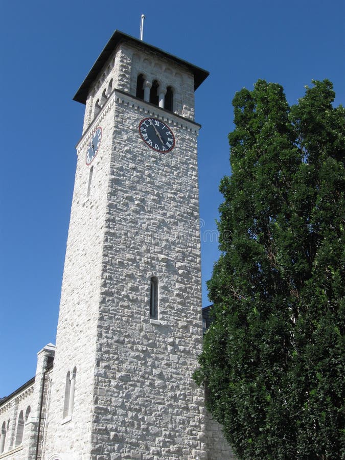 Clock Tower Kingston, Ontario Stock Photo Image of stone, university 16195038