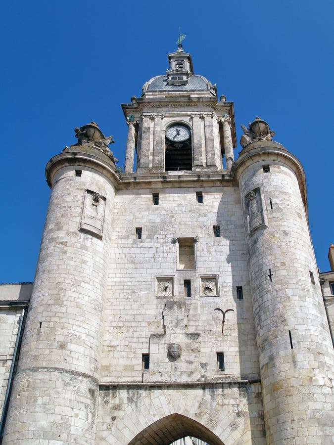 Clock Tower, La Rochelle, France Stock Image Image of europe