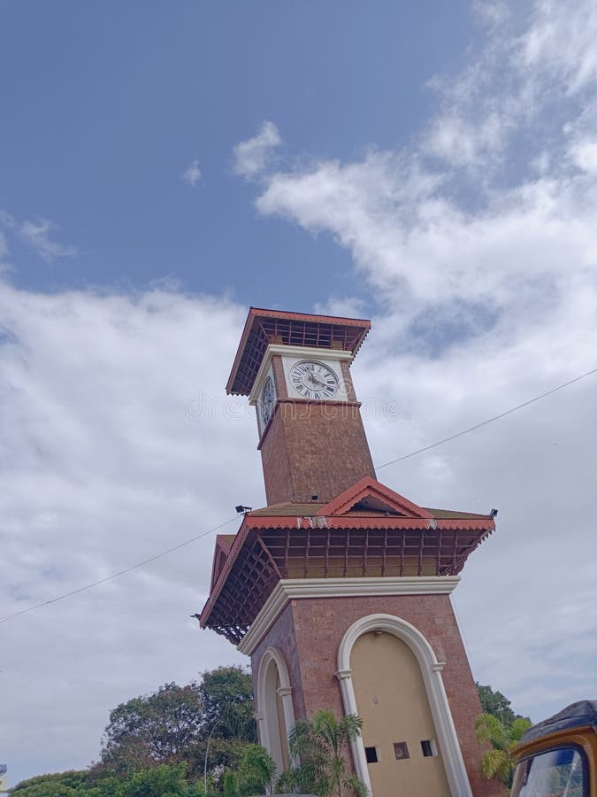 Clock Tower Mangalore Hampankatte Stock Photo Image of mangalore
