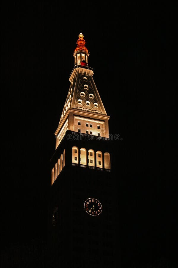Clock Tower At Night Picture. Image 451267