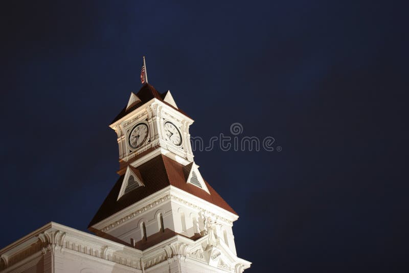 Clock Tower At Night Picture. Image 864906