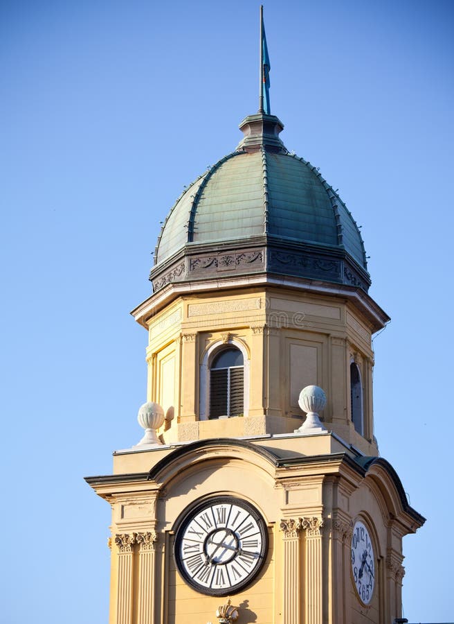 Clock Tower in Rijeka, Croatia stock photography